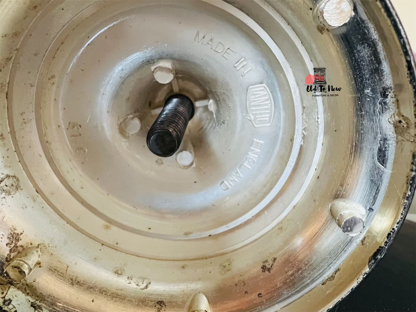 Silver & Gold Five Arm Candelabra Stand