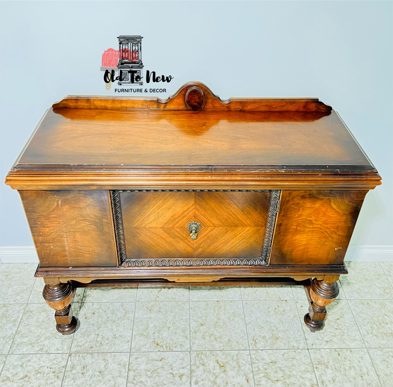 Jacobean Storage Unit ,  Painted French Provincial
