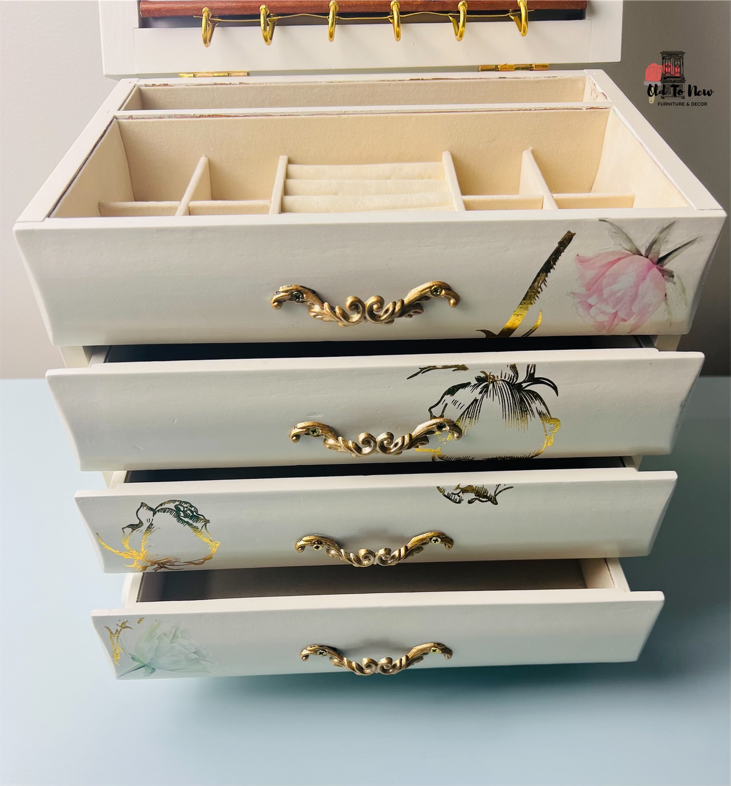 Painted Jewelry Box Uniquely Decorated and Painted with Fusion Mineral Paint