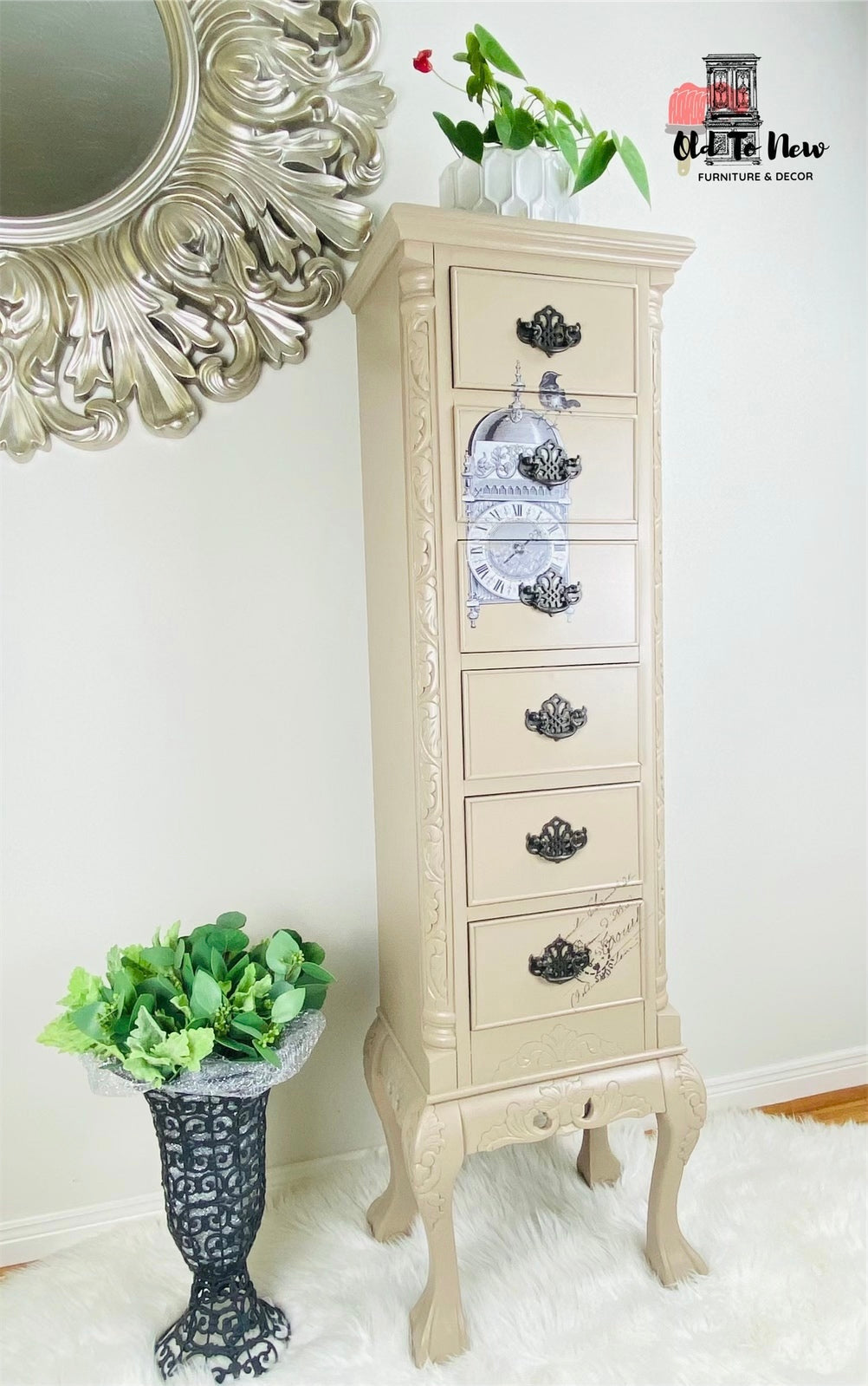 Sold; Exquisite Tall and Gorgeous Lingerie Dresser; Choose Paint Color and Customize This Lingerie Dresser