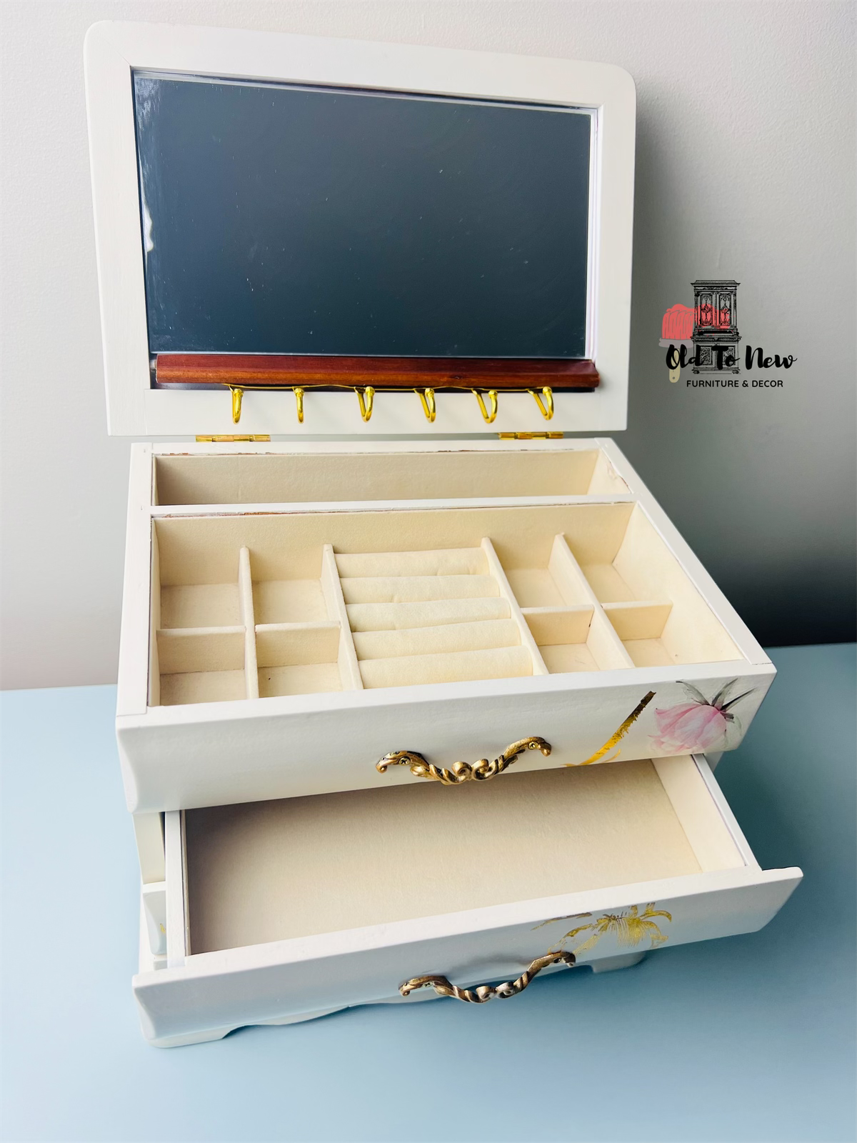 Painted Jewelry Box Uniquely Decorated and Painted with Fusion Mineral Paint