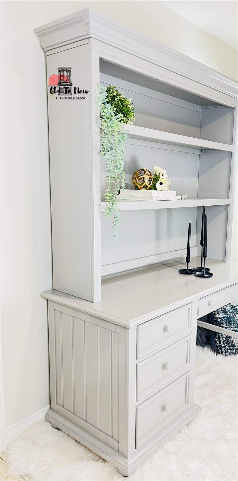 Desk & Book Shelf Painted with Little Lamb from Fusion Mineral Paint