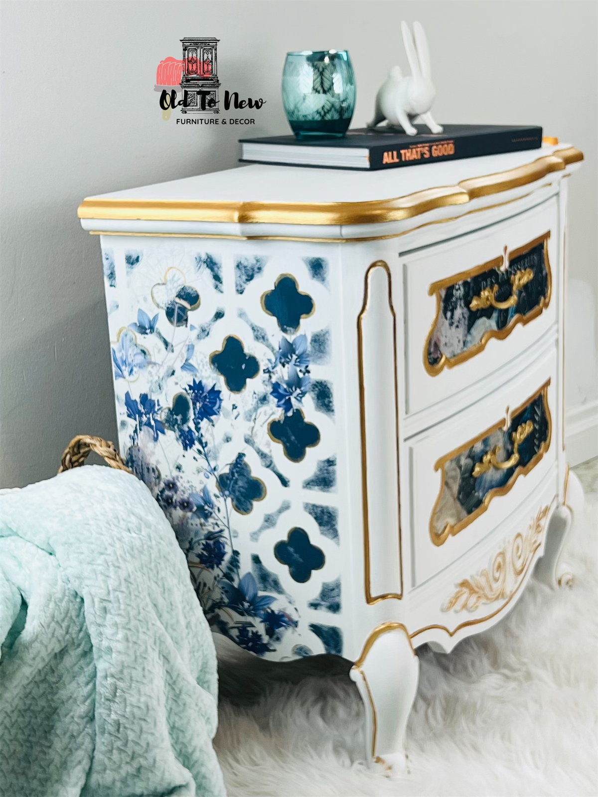 Gorgeous French Country Shabby Chic Furniture by Old To New Furniture & Decor, Toronto French Provincial Night Stand