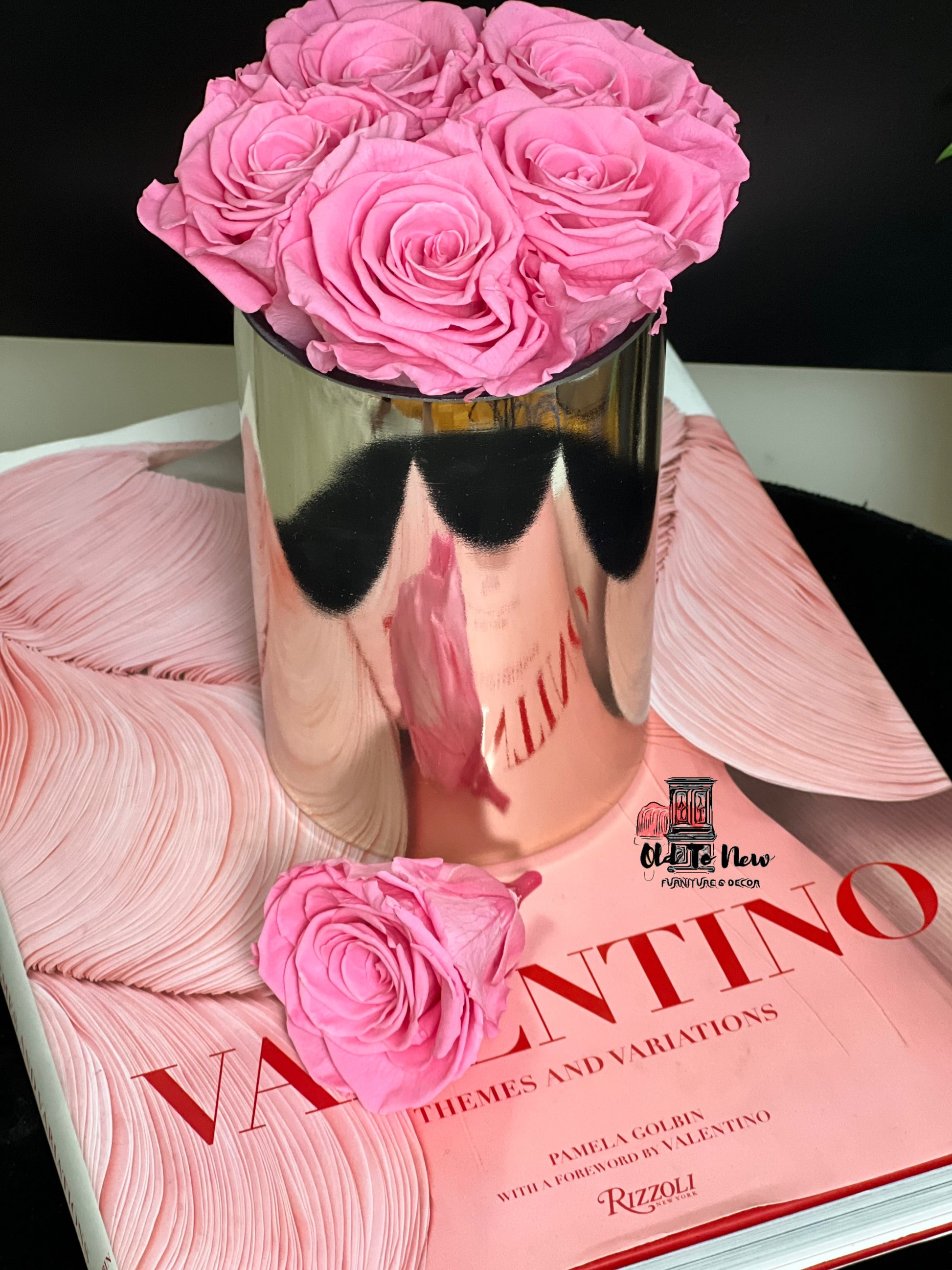Pink Preserved Roses, Forever Roses; Old to New Furniture & Decor, Mothers Day Gift, Birthday Gift, Anniversary Gift, Hostess Gift, Housewarming Gift , Get Well Soon Gift.