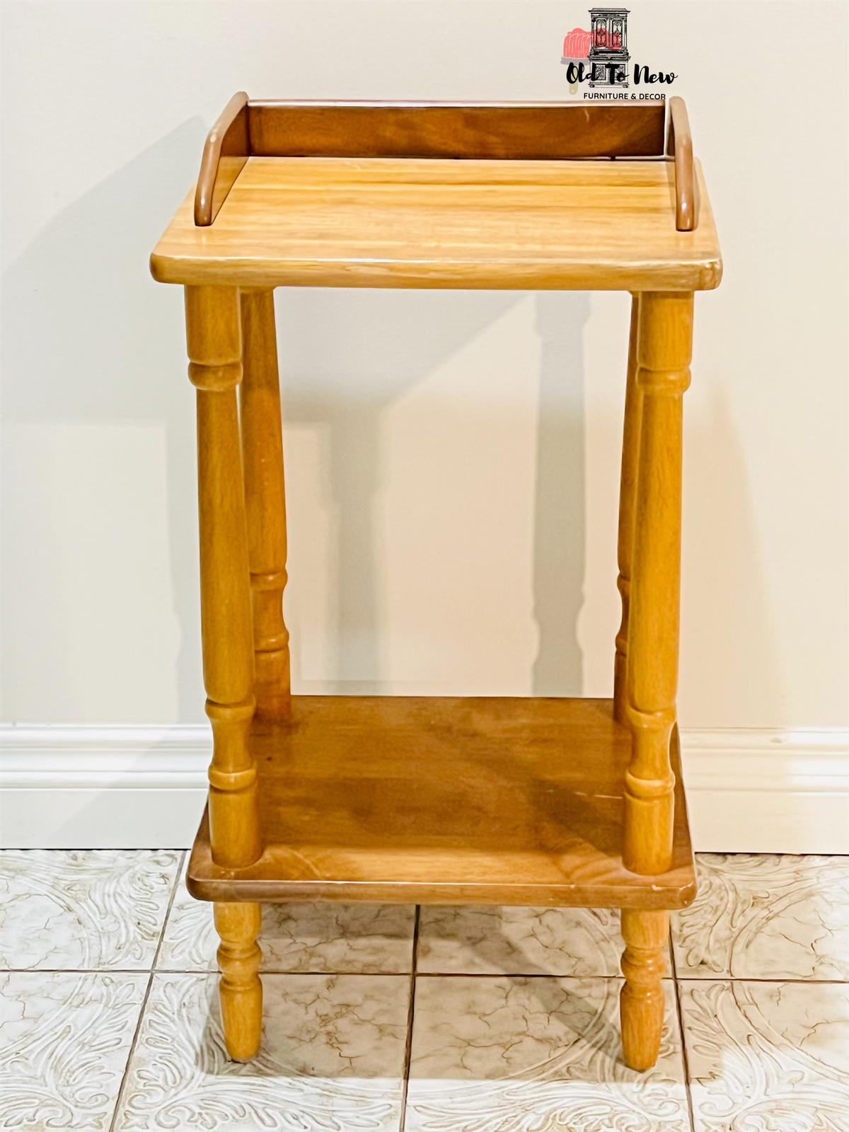 Wooden Accent Table before painting