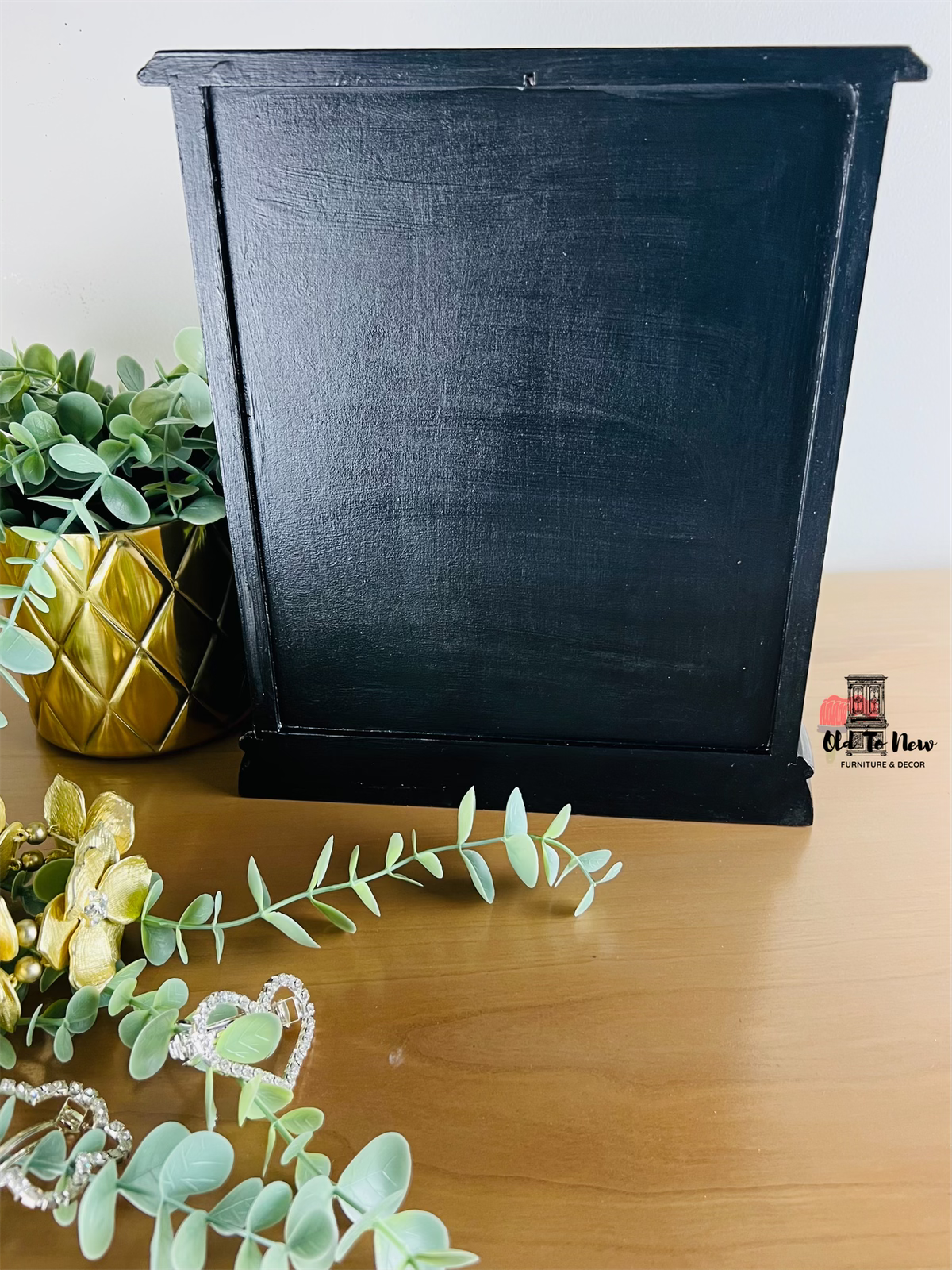 One of a Kind Decorated 3 Drawer, 2 Door Black Jewellery Box