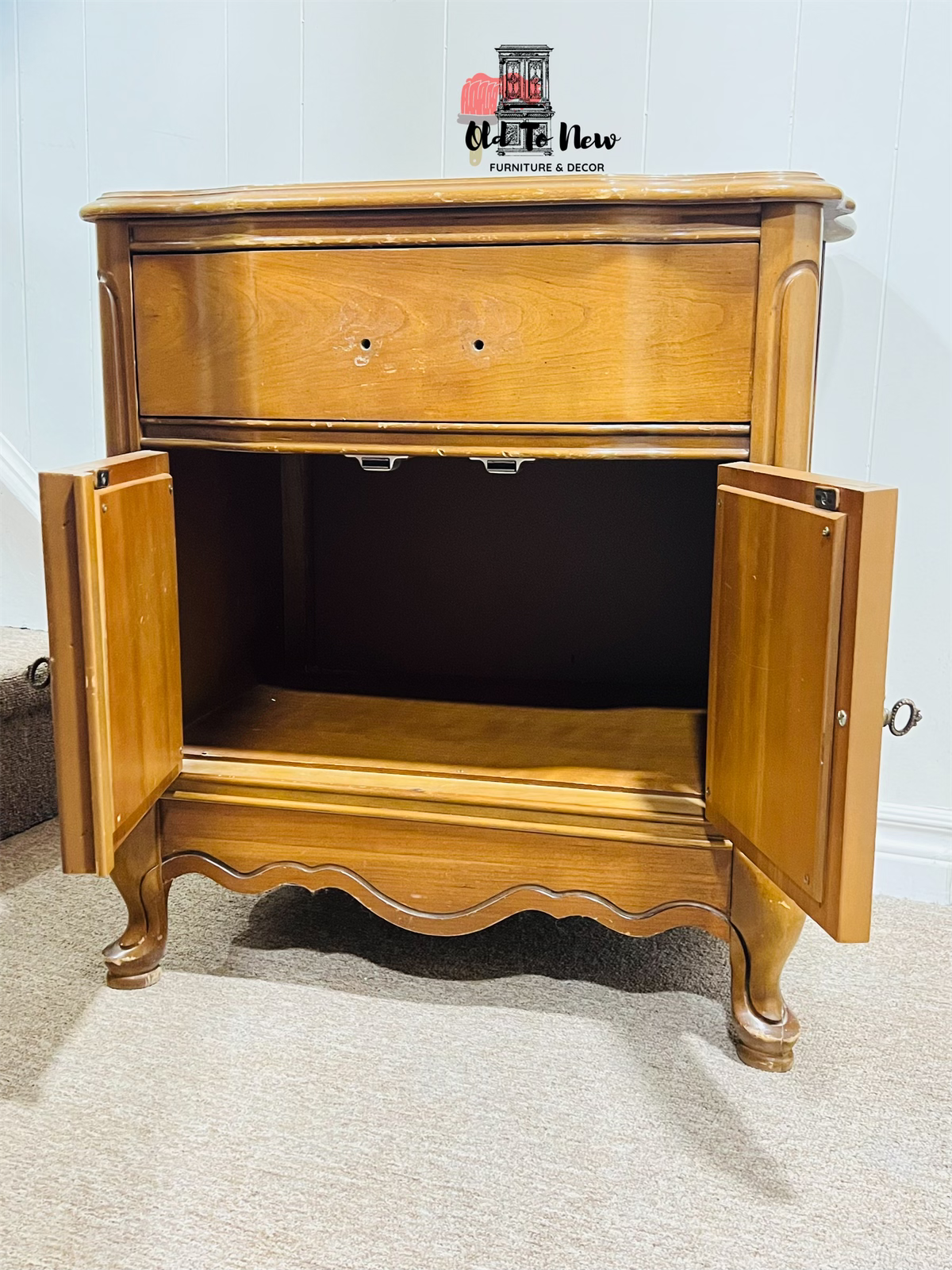 Unfinished Moderate Sized French Provincial End Tables; Choose Your Color and Customize These End Tables
