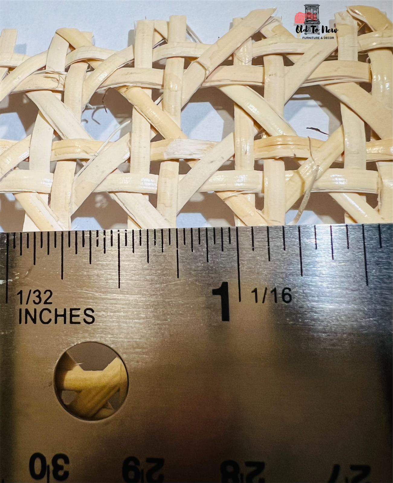 1/2" Octagon Open Weave; Rattan Cane Webbing - Old to New Furniture & Decor