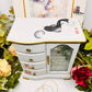 White Jewelry Box, Old to New Furniture & Decor