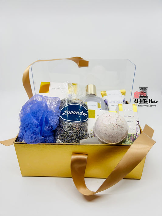 Lavender Spa Deluxe Gift Set, Mothers Day Gift, Valentines Day Gift, BirthDay Gift, Housewarming Gift, Get Well Soon Gift, a gift for her