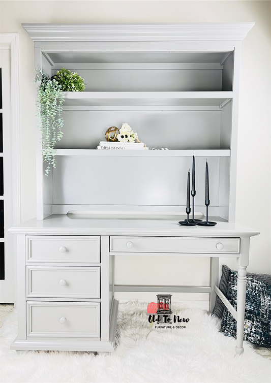 Desk & Book Shelf Painted with Little Lamb from Fusion Mineral Paint