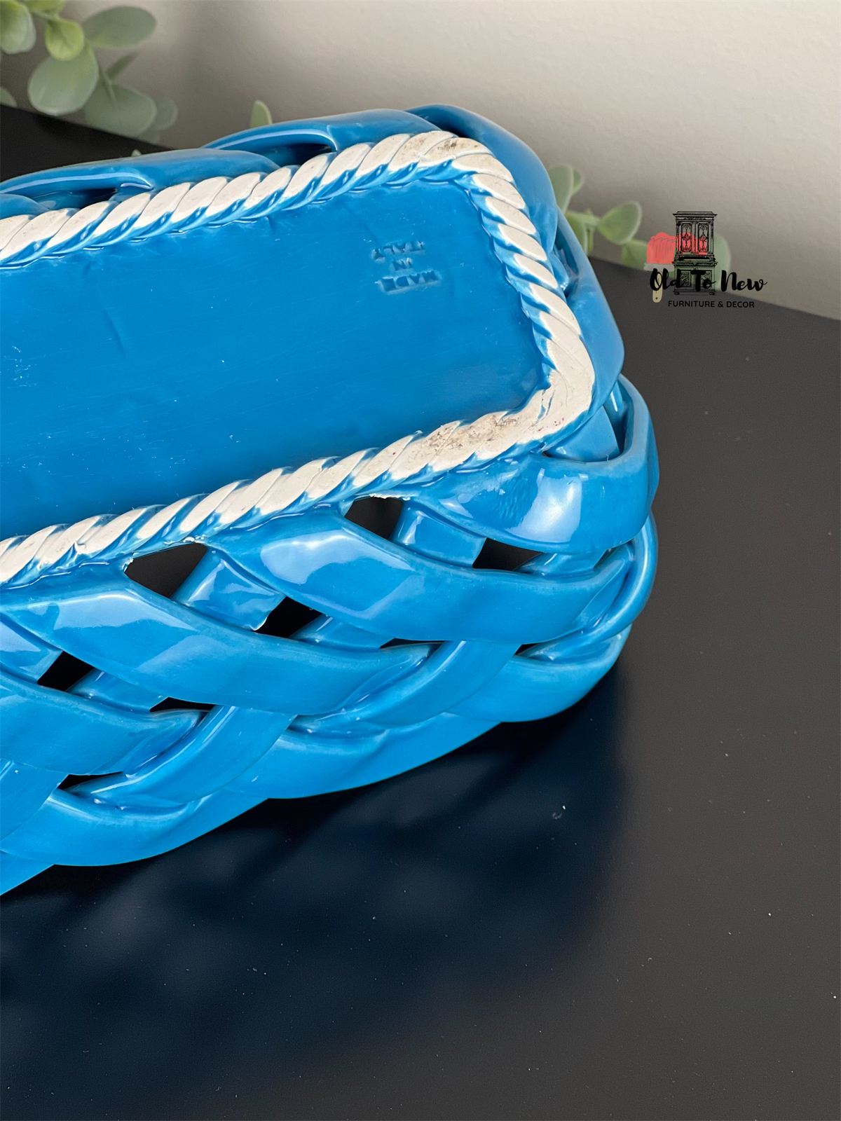 Primo'GI Ceramic Woven Fruit Basket Made in Italy, Home Decor, Old to New Furniture & Decor