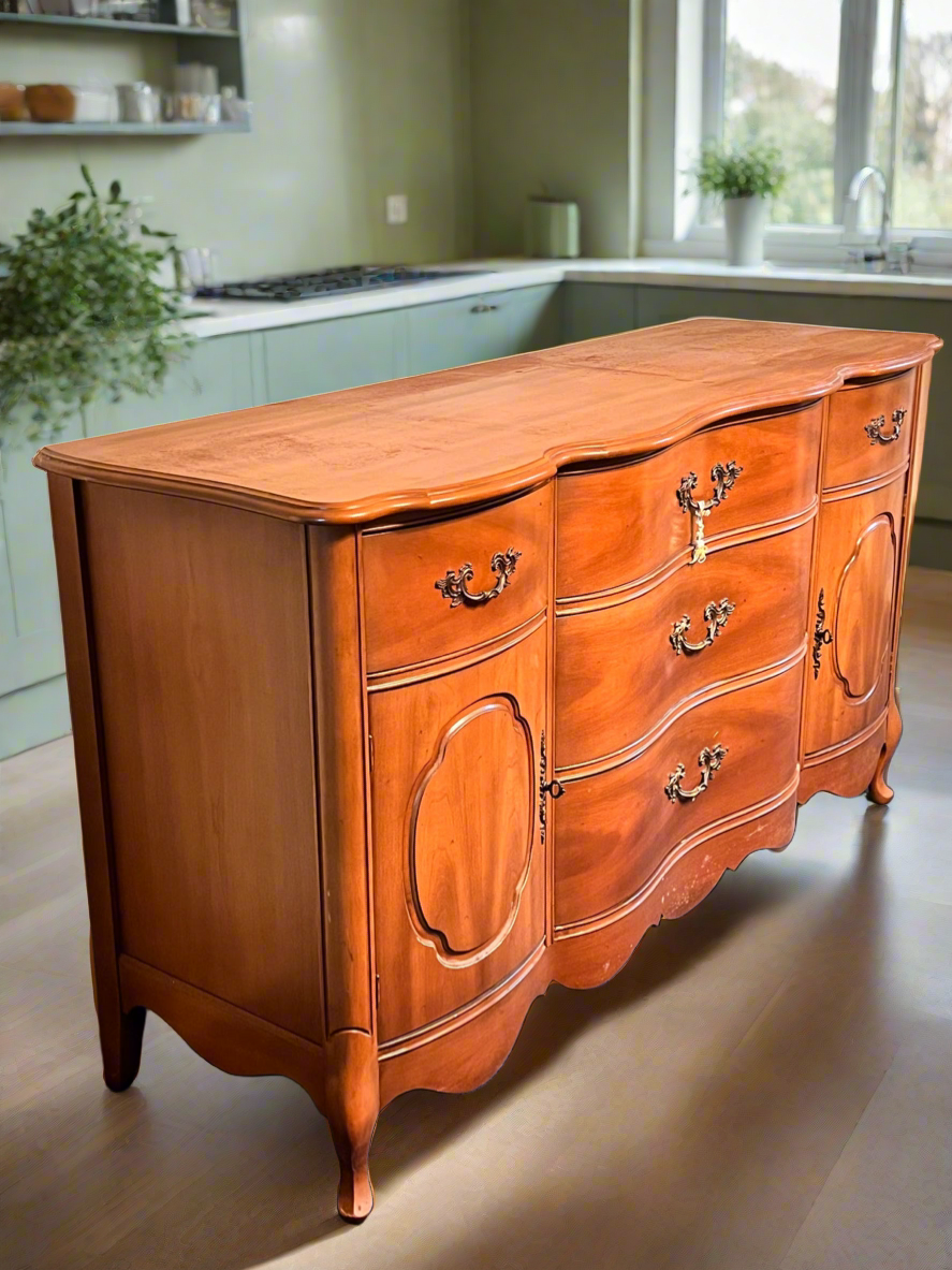 Stunning Large Sideboard Available, French Provincial Style; Choose A Paint Color and Customize This Sideboard