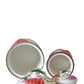 Vintage 3D Ceramic Grape Canister Set of 2 – Embossed Tuscan Kitchen Storage Jars