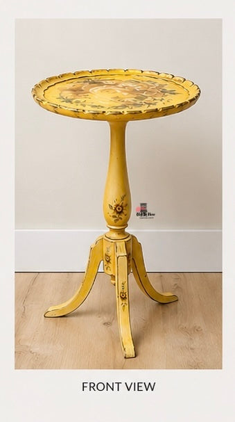 Vintage Pedestal Table; Choose Paint Color and Customize This Table
