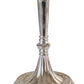 Pair of Vintage Neoclassical Silverplated Candlesticks – Fluted Baluster Taper Holders