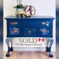 Refinished Sideboard with Hokus Pokus Miraculous Gardens Transfer