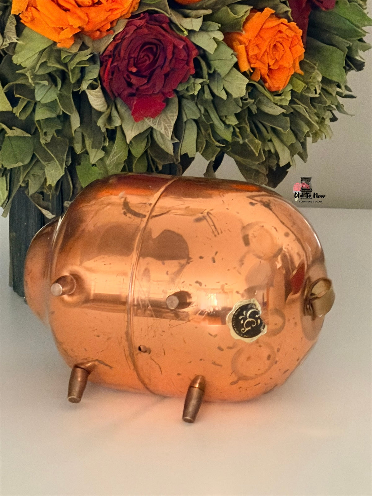 Vintage Coppercraft Guild Copper Piggy Bank