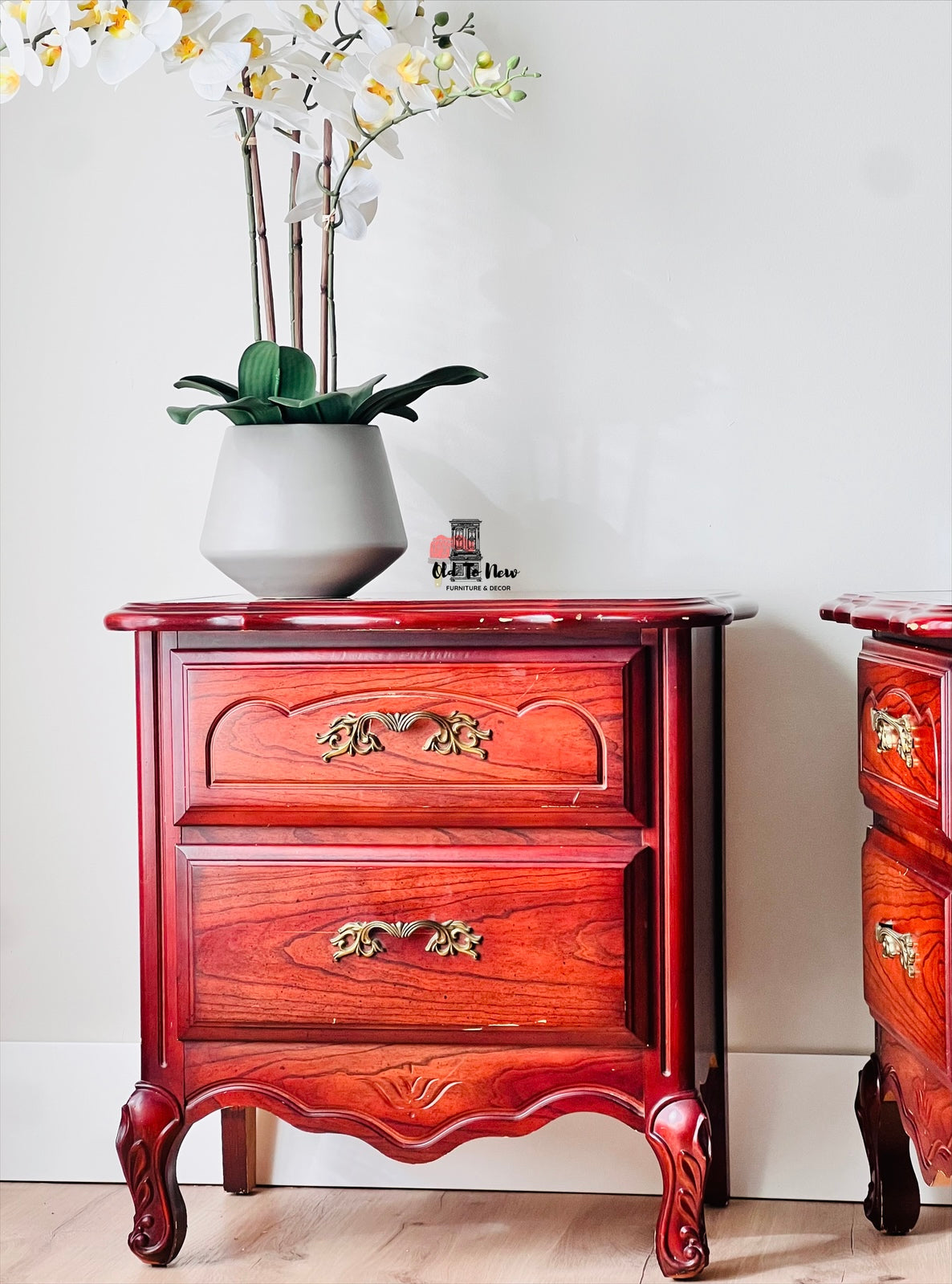 Unfinished French Provincial End Tables, Select Paint Color and Customize These Tables.