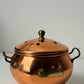 Vintage Copper Potpourri Pot With Brass Handles and Vented Lid
