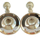 Pair of Vintage Neoclassical Silverplated Candlesticks – Fluted Baluster Taper Holders