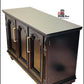Restyled Vintage Black Sideboard with Gold Hardware | Elegant Storage Cabinet