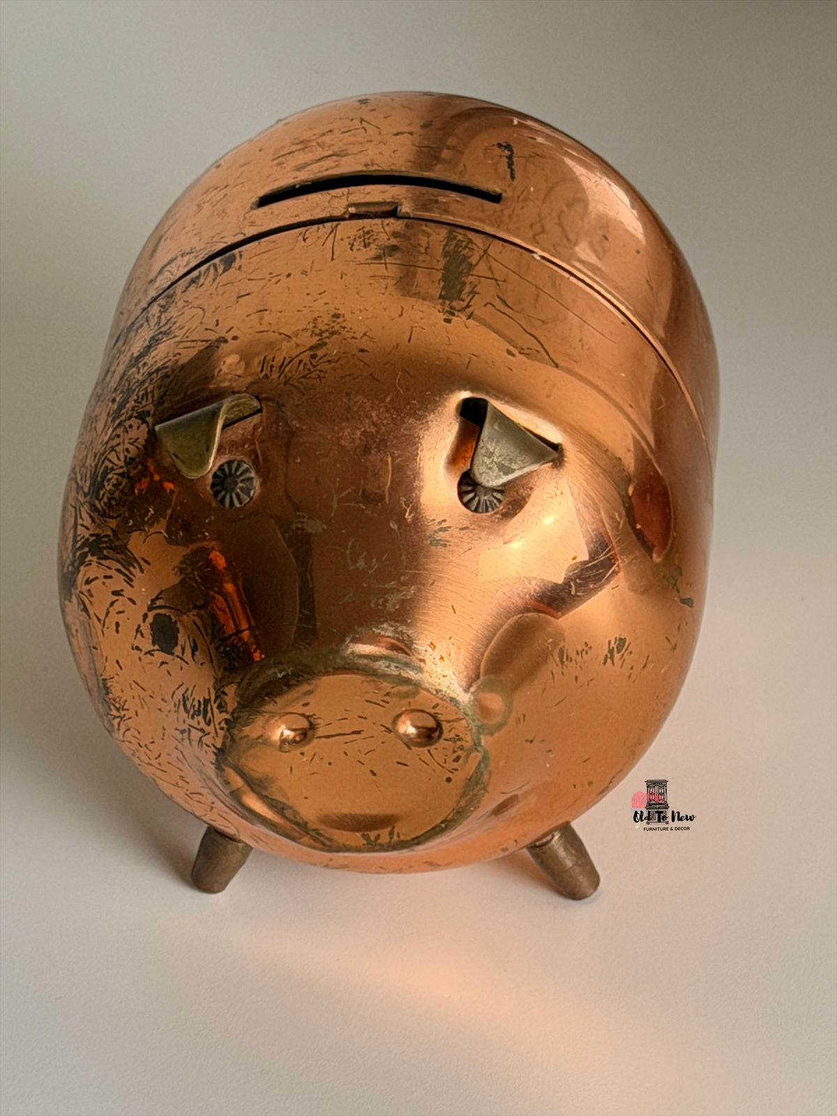 Vintage Coppercraft Guild Copper Piggy Bank