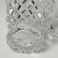 Vintage Diamond Cut Glass Pitcher