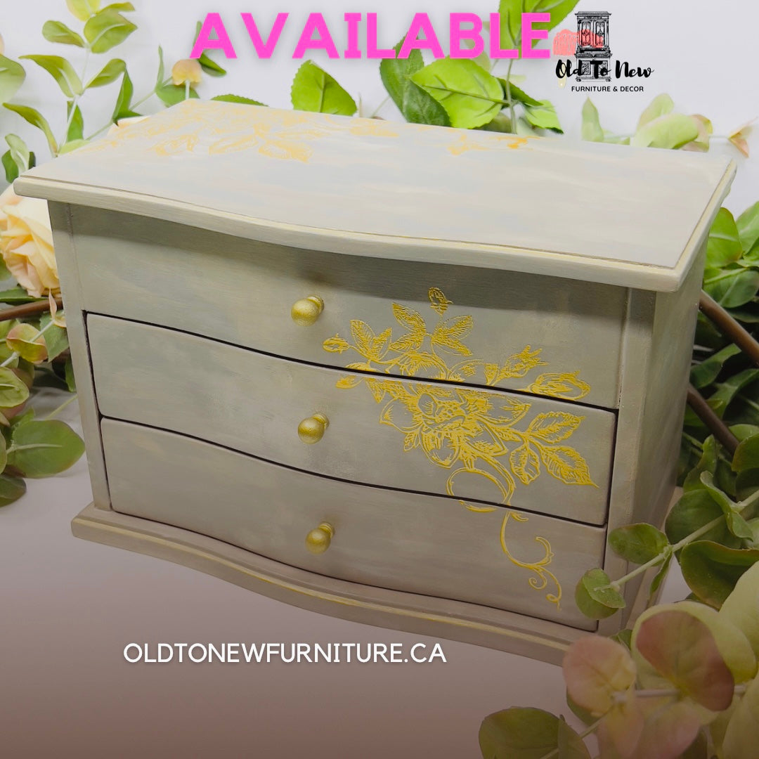 Painted Jewelry Box, Old to New Furniture & Decor