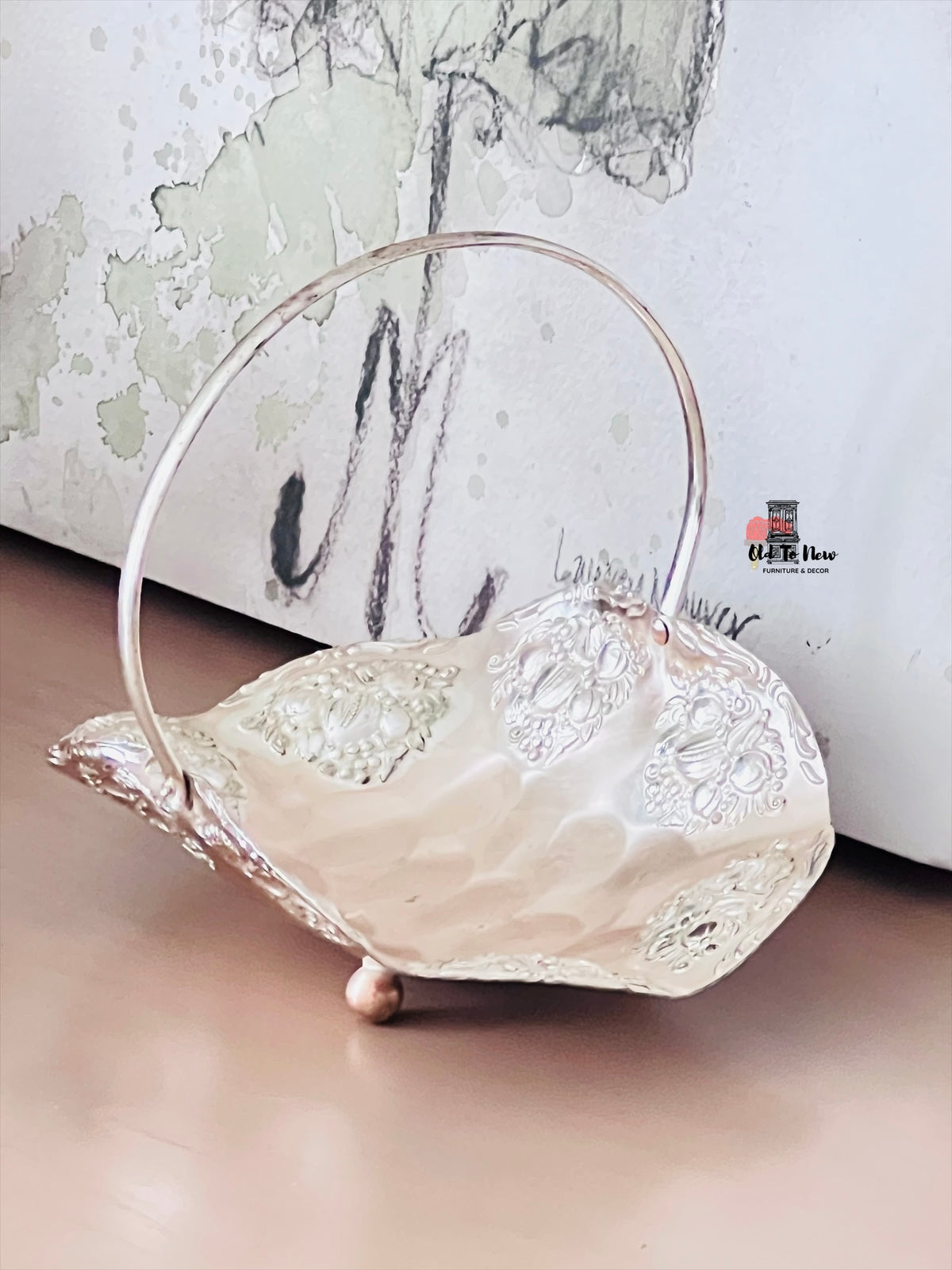 Ornate Silver-plated Basket Made in Germany