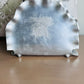 Vintage Canadian Made Aluminum Napkin Holder with a Pinecone Design.