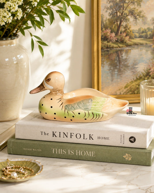 Vintage Ceramic Duck Figurine
