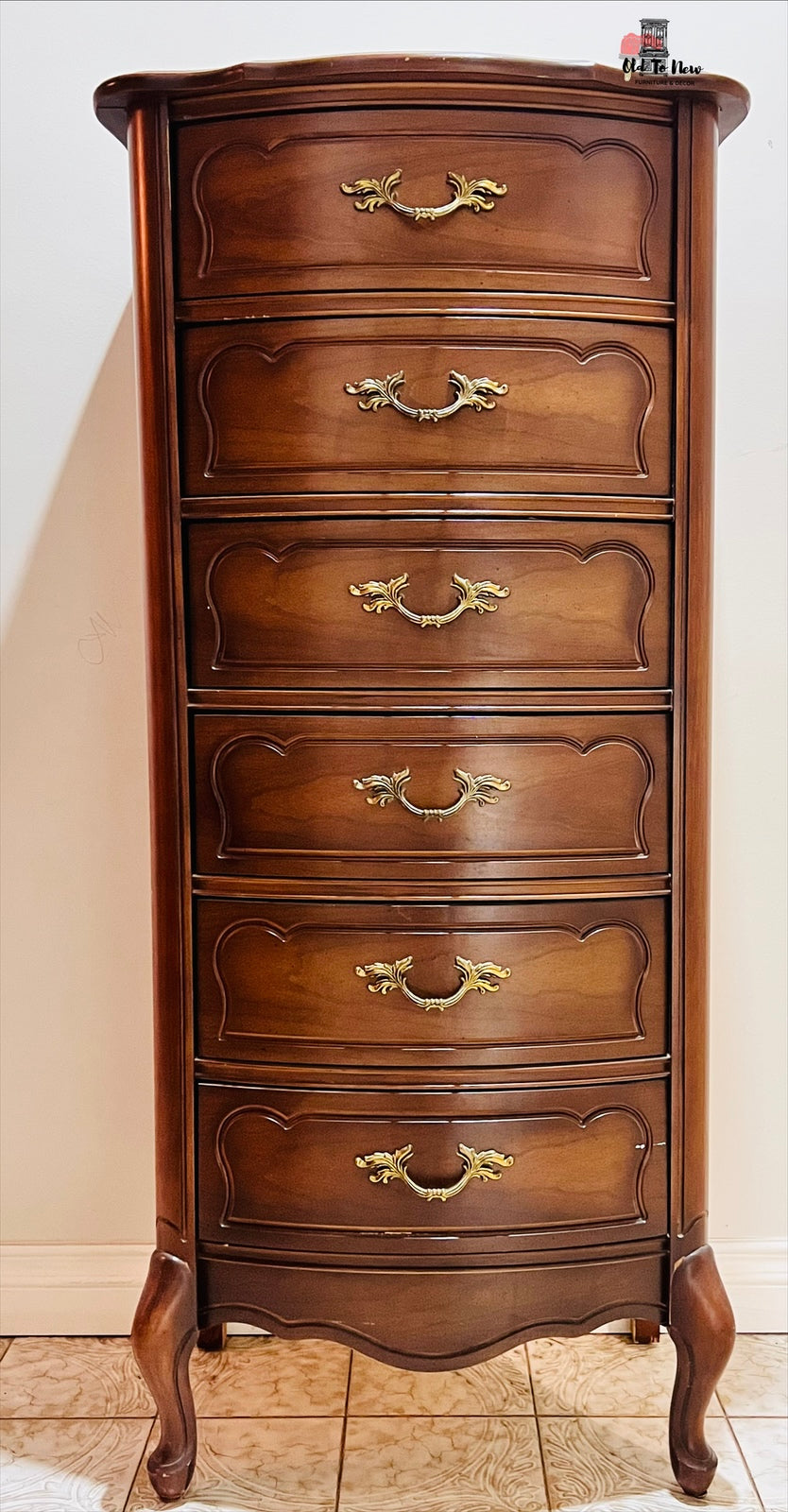 French Provincial Lingerie Dresser; Choose A Paint Color and Customize This Lingerie Chest.