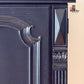 Restyled Vintage Black Sideboard with Gold Hardware | Elegant Storage Cabinet