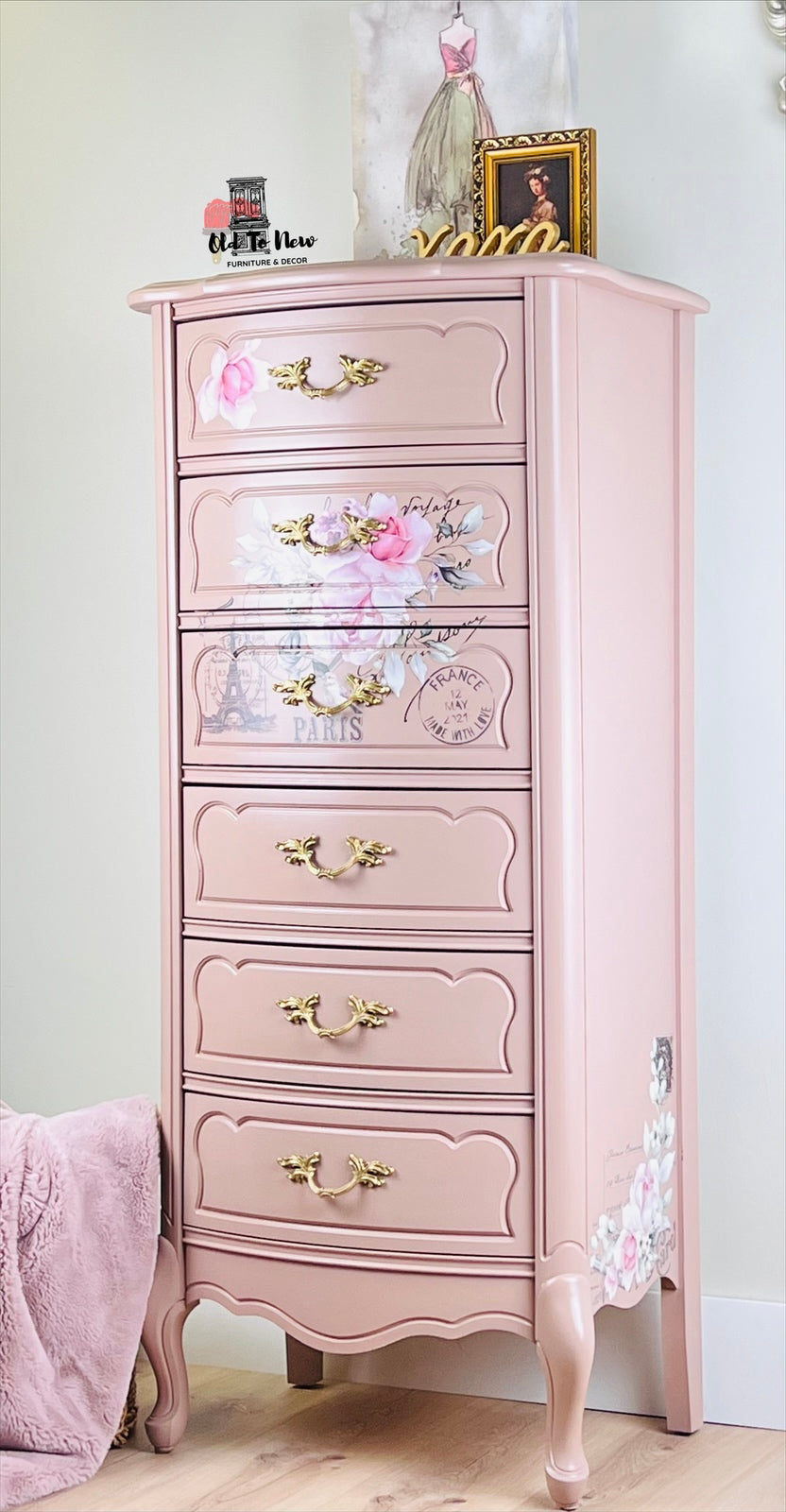 French Provincial Lingerie Dresser; Choose A Paint Color and Customize This Lingerie Chest.
