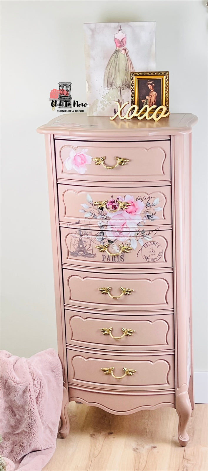 French Provincial Lingerie Dresser; Choose A Paint Color and Customize This Lingerie Chest.