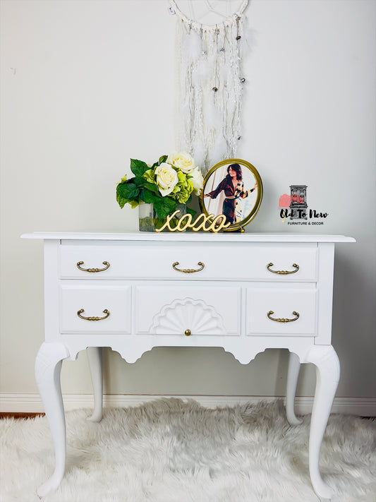 Entryway Sideboard Painted White