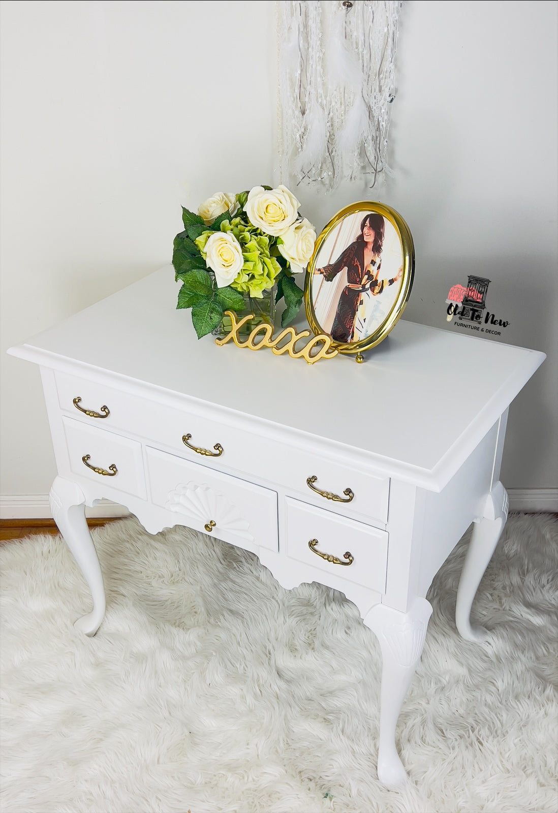 Entryway Sideboard Painted White