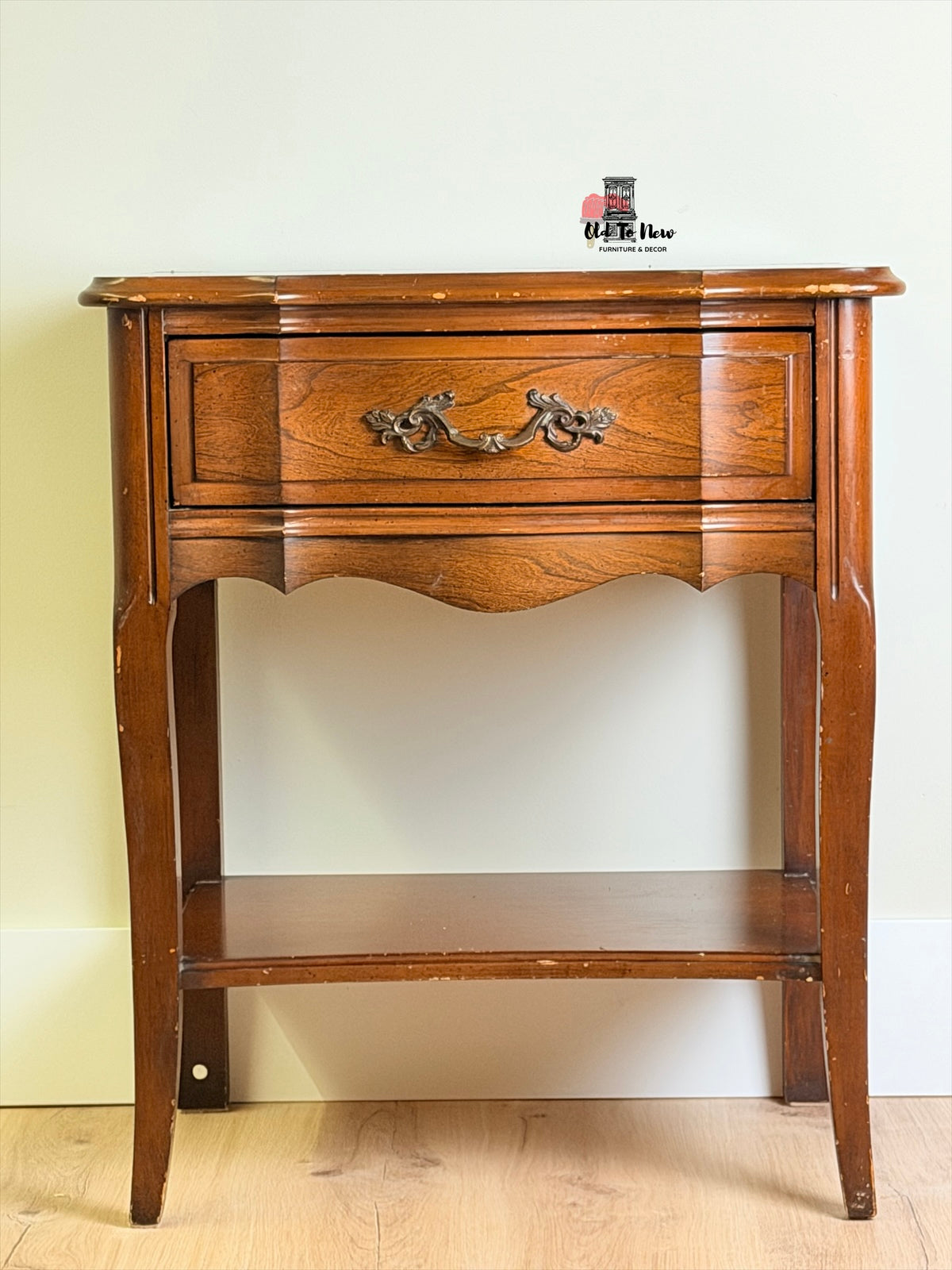 Unfinished French Provincial End Table Select A Paint Color and Customize This Table