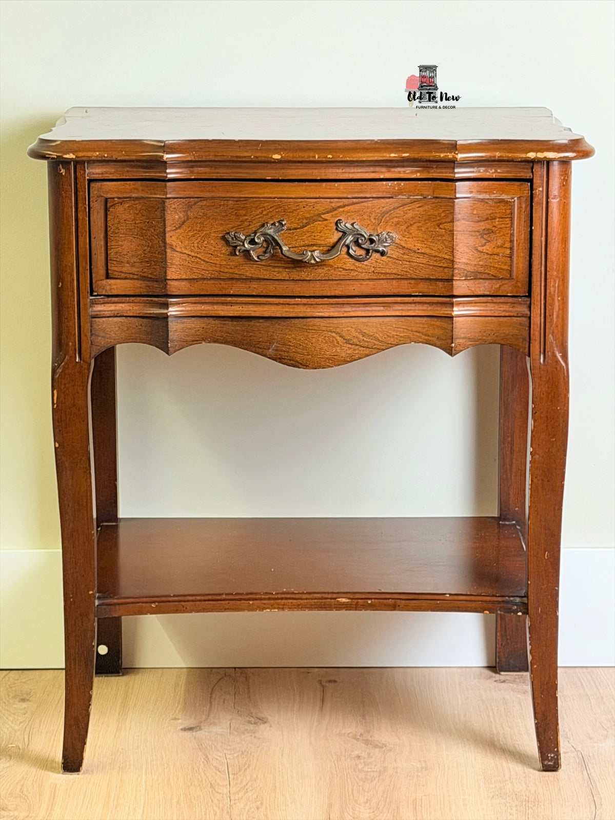Unfinished French Provincial End Table Select A Paint Color and Customize This Table