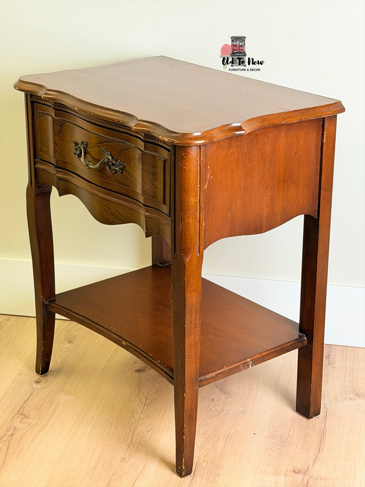 Unfinished French Provincial End Table Select A Paint Color and Customize This Table