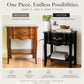 Unfinished French Provincial End Table Select A Paint Color and Customize This Table