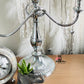Polished Silver 3 Arm Twisted Candelabra Stand