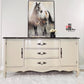 Upcycled Beige Sideboard ; Old to New Furniture & Decor