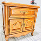 Large French Provincial Wooden End Tables