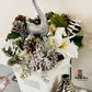 White and Silver Christmas Flower Centertable Arrangement,  Sleigh Decor Vase