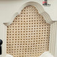 3/8" Superfine Octagon Open Weave; Rattan Cane Webbing  Installed in Door - Old to New Furniture & Decor