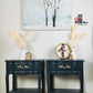 Classical French Provincial Side Tables, Painted Ash from Fusion Mineral Paint. Old to New Furniture & Decor