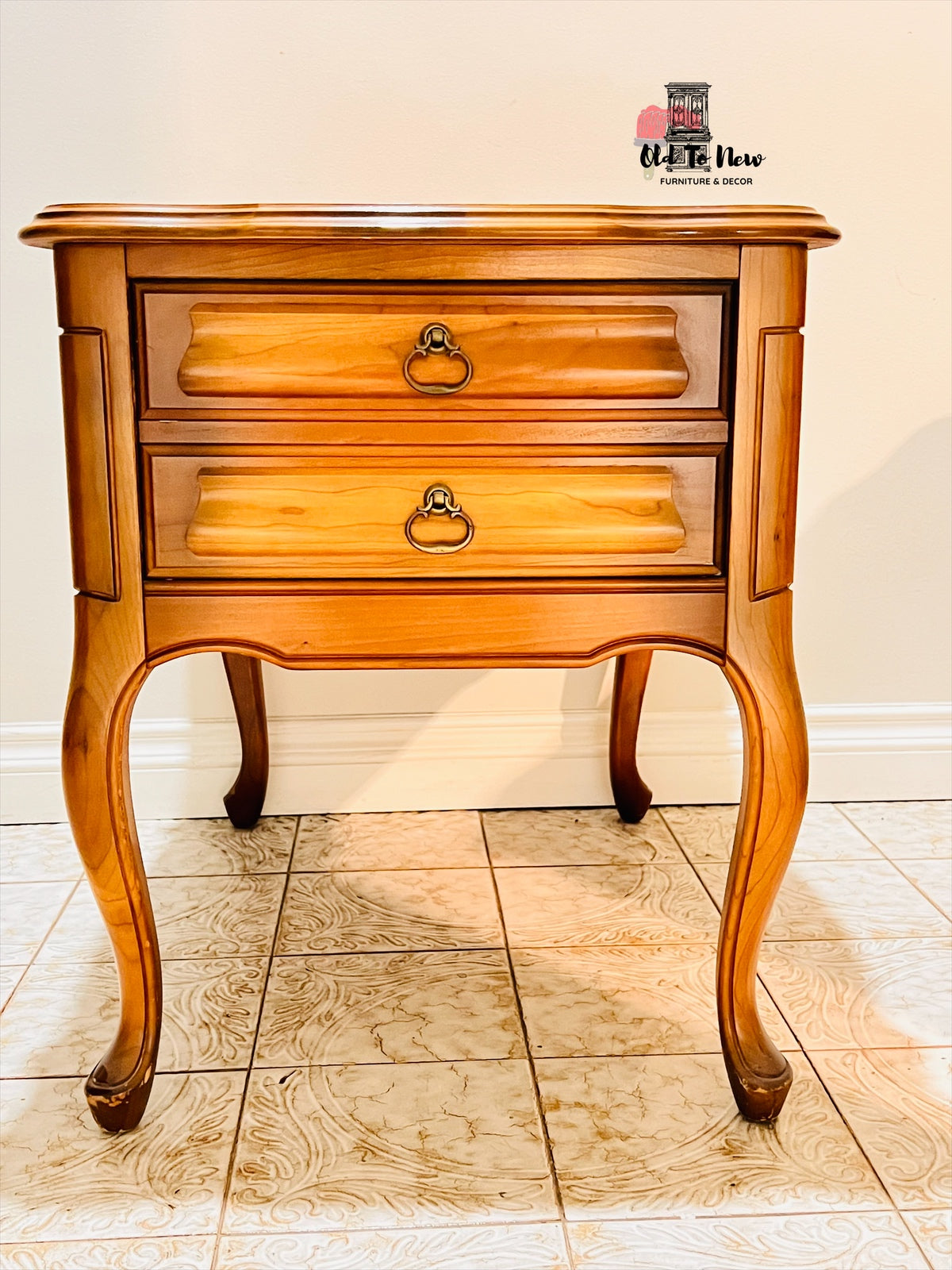 Unfinished French Provincial End Tables; Choose Your Paint Color and Customize These Wood End Tables.