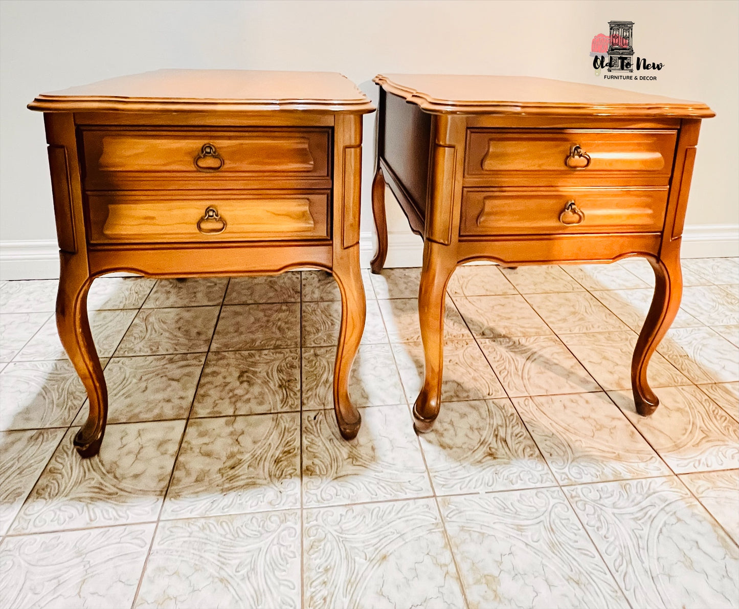 Unfinished French Provincial End Tables; Choose Your Paint Color and Customize These Wood End Tables.